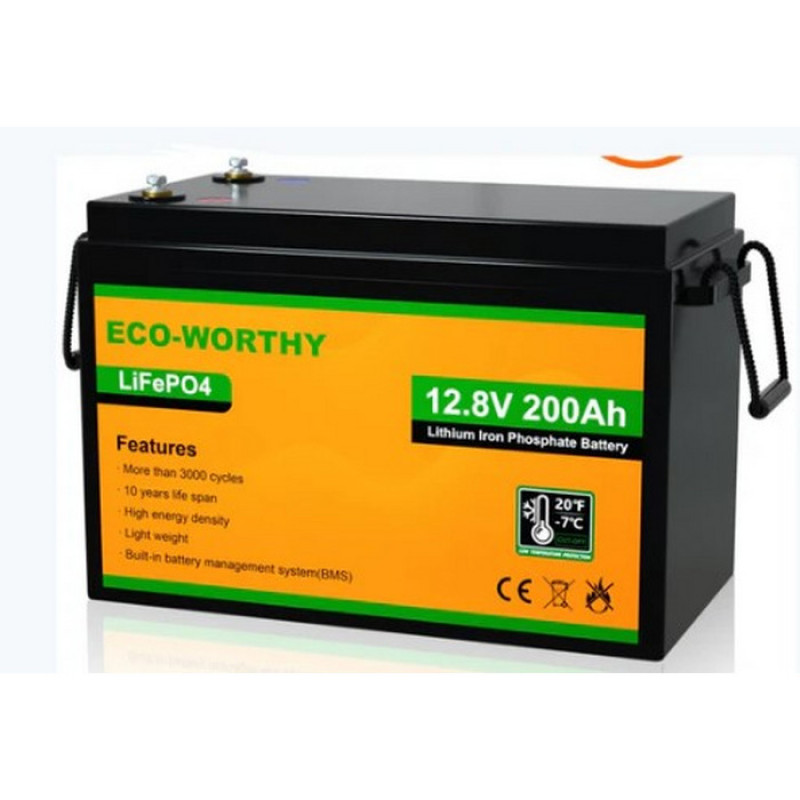 Bateria de Litio LiFePO 12v 200aH - EcoWorthy